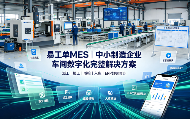 易工单 MES｜中小制造企业车间数字化完整解决方案